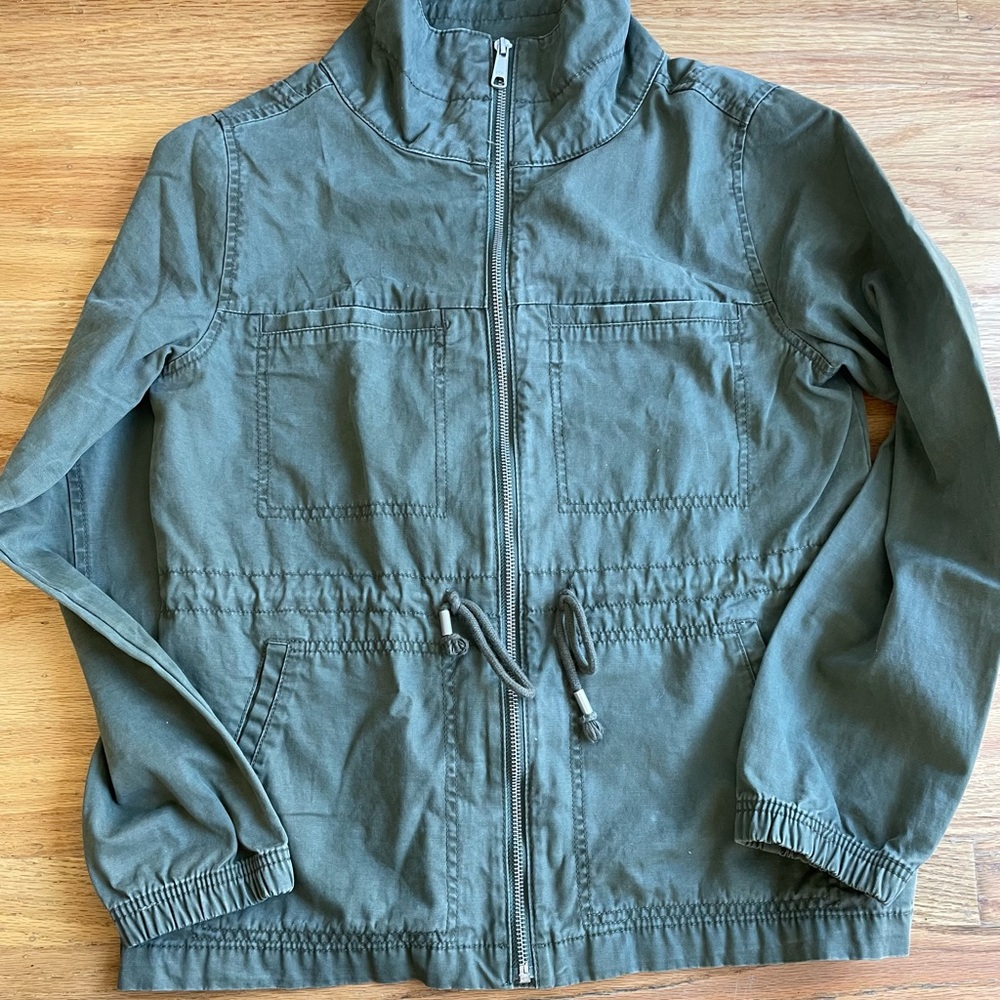 EUC Old Navy Cotton Green Utility Jacket sz S